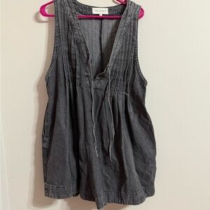 Charcoal Sleeveless Rhomper Veveret